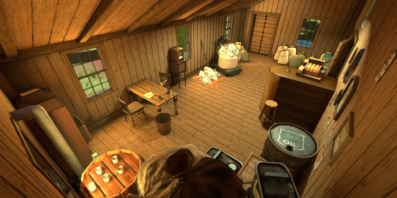 Vue montrant le bureau du moulin (description à venir)